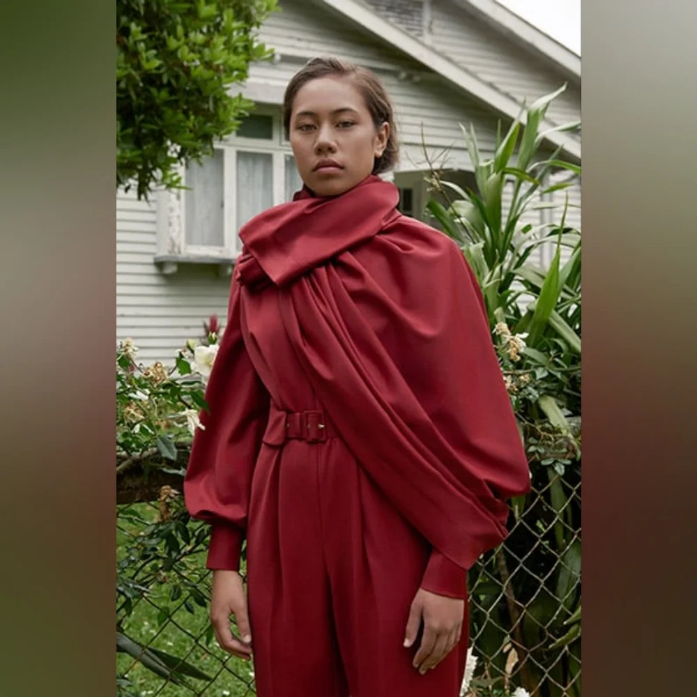 Emilia Wickstead x Woolmark Cliona Jumpsuit - Picture 2 of 14